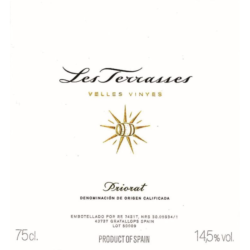 Alvaro Palacios Les Terrasses Velles Vinyes Priorat 2011 Front Label