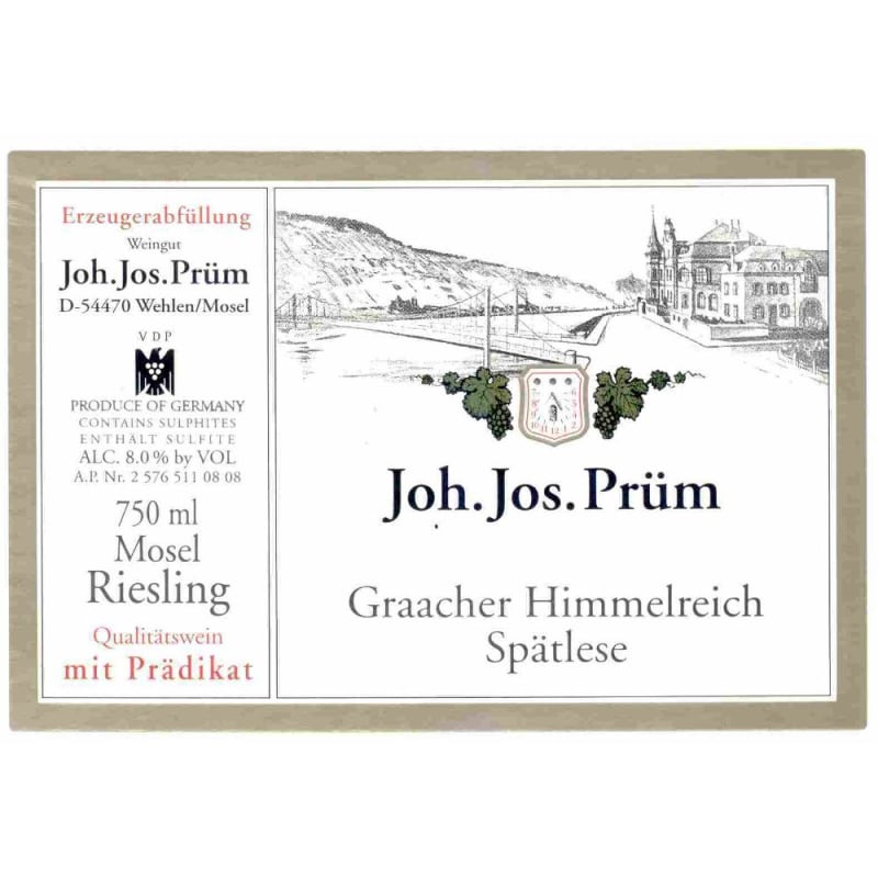 Joh. Jos. Prüm Graacher Himmelreich Riesling Spatlese 2011 Front Label