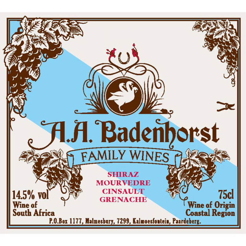Badenhorst Family Red Blend 2009 Front Label
