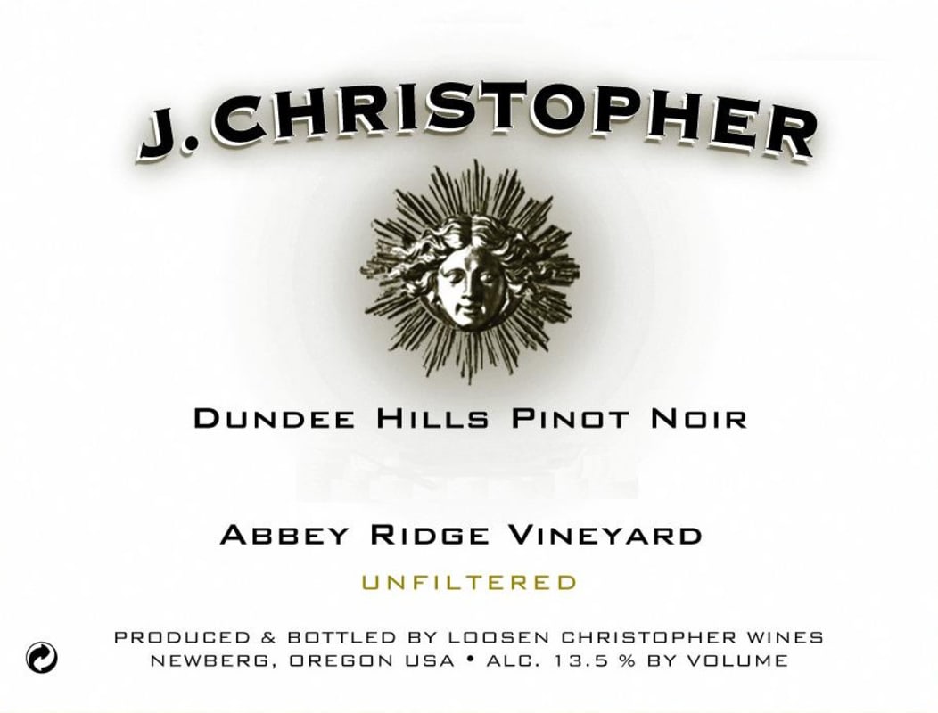 J. Christopher Abbey Ridge Pinot Noir 2014 Front Label