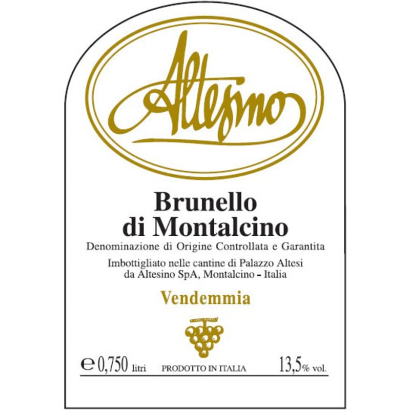 Altesino Brunello di Montalcino 2009 Front Label