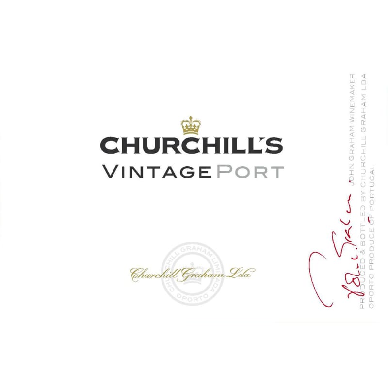Churchill's Vintage Port (375ML half-bottle) 2011 Front Label