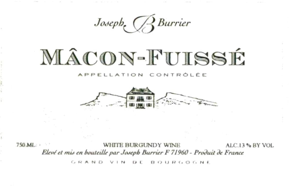 Joseph Burrier Macon-Fuisse 2007 Front Label