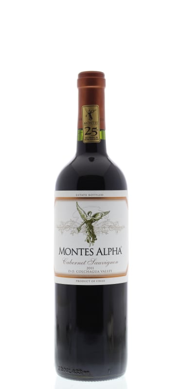 Montes Alpha Series Cabernet Sauvignon 2011 Front Bottle Shot