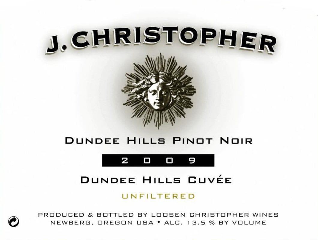 J. Christopher Dundee Hills Cuvee Pinot Noir 2009 Front Label