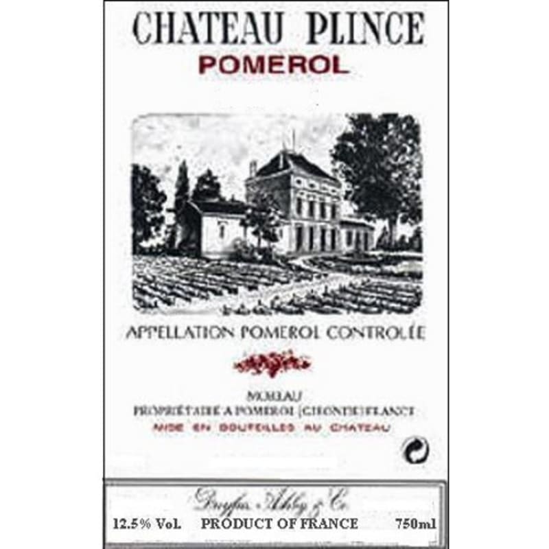 Chateau Plince 2010 Front Label