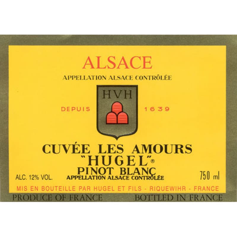 Hugel Cuvee Les Amours Pinot Blanc 2010 Front Label