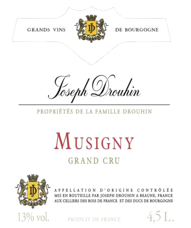 Joseph Drouhin Musigny 2014 Front Label