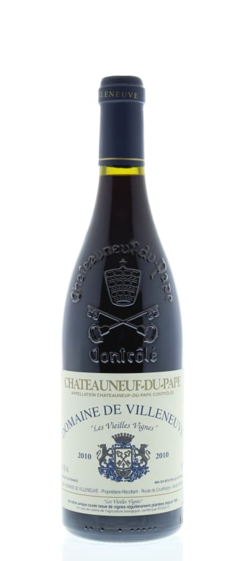 Villeneuve Chateauneuf-du-Pape Vieilles Vignes 2010 Front Bottle Shot