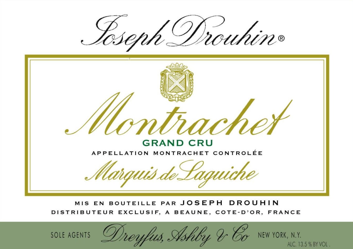 Joseph Drouhin Montrachet Marquis de Laguiche Grand Cru 2014 Front Label