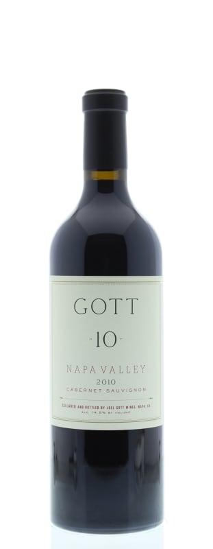 Joel Gott 10 Cabernet Sauvignon 2010 Front Bottle Shot