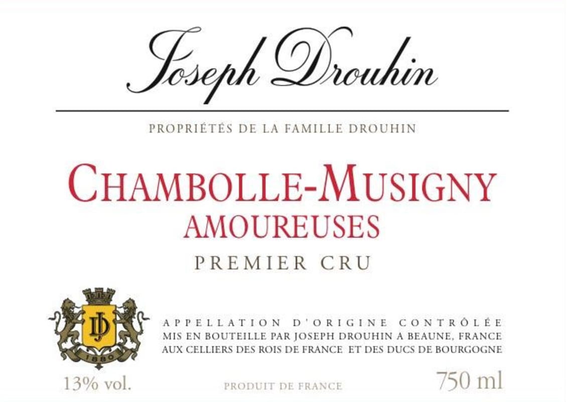 Joseph Drouhin Chambolle-Musigny Amoureuses Premier Cru 2009 Front Label