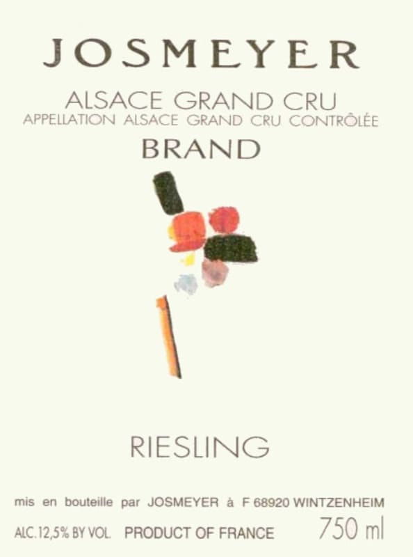 Josmeyer Riesling Grand Cru Brand 2007 Front Label