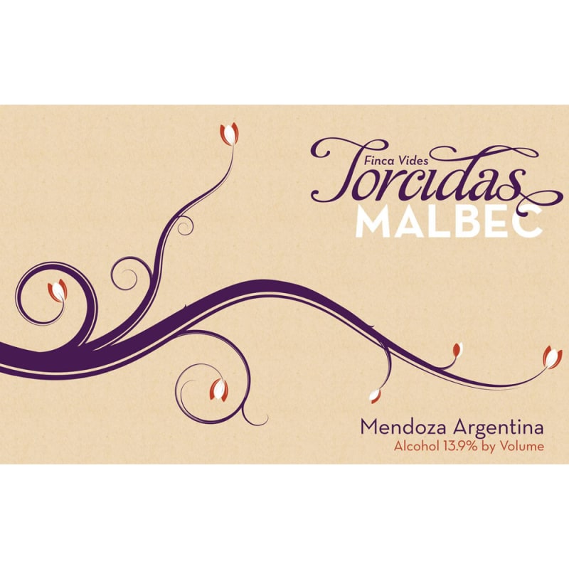 Finca Vides Torcidas Malbec 2012 Front Label