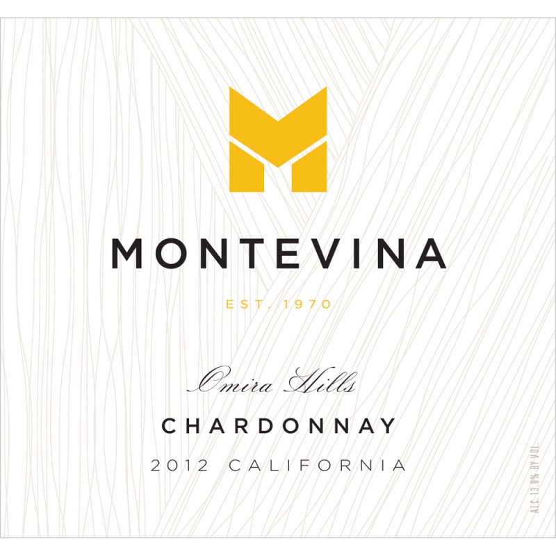 Montevina Chardonnay 2012 Front Label
