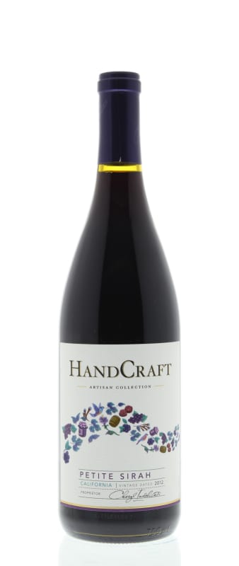 HandCraft Petite Sirah 2012 Front Bottle Shot