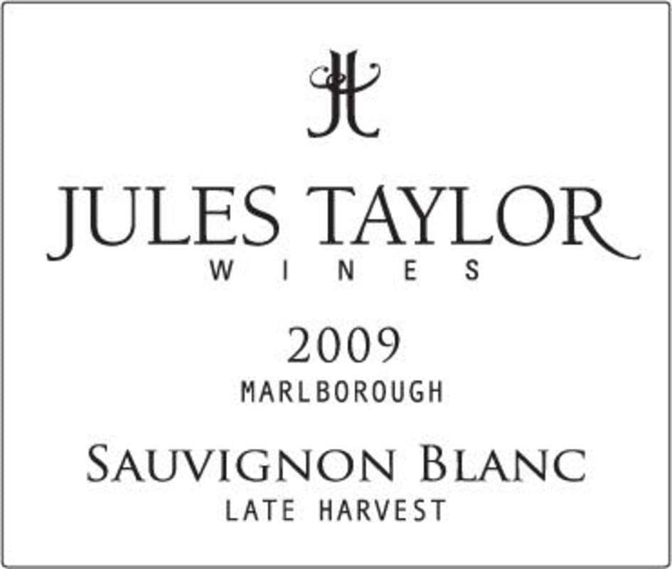 Jules Taylor Late Harvest Sauvignon Blanc 2009 Front Label
