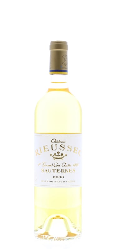 Chateau Rieussec Sauternes 2008 Front Bottle Shot