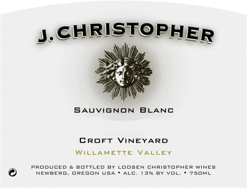 J. Christopher Oregon Croft Vineyard Sauvignon Blanc 2015 Front Label