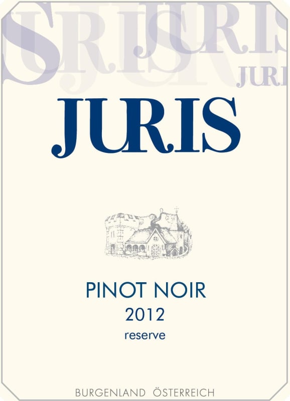Juris Reserve Pinot Noir 2012 Front Label