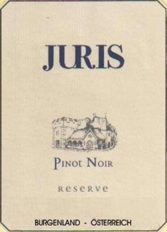 Juris Reserve Pinot Noir 2011 Front Label