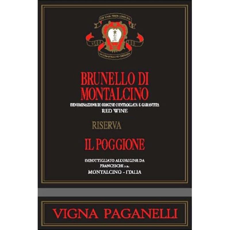Il Poggione Brunello di Montalcino Riserva Vigna Paganelli 2008 Front Label