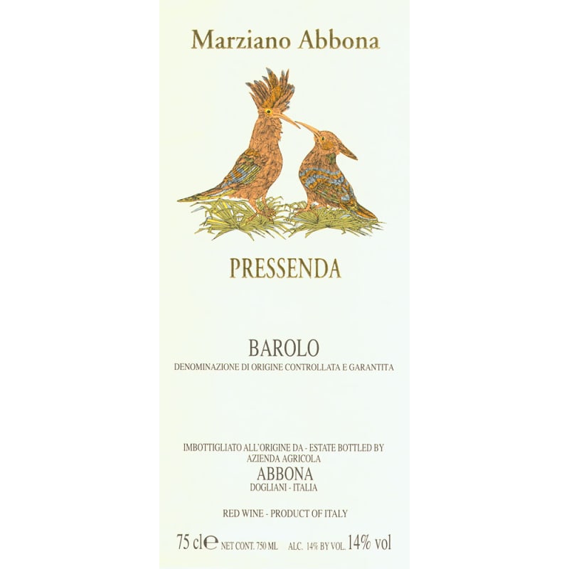 Abbona Barolo Pressenda 2007 Front Label