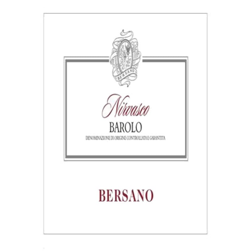 Bersano Barolo Nirvasco 2008 Front Label