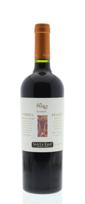 Santa Ema Barrel Select 60/40 2010 Front Bottle Shot