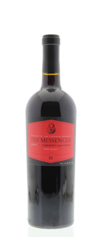 Ministry of Vinterior The Messenger Cabernet Sauvignon 2012 Front Bottle Shot