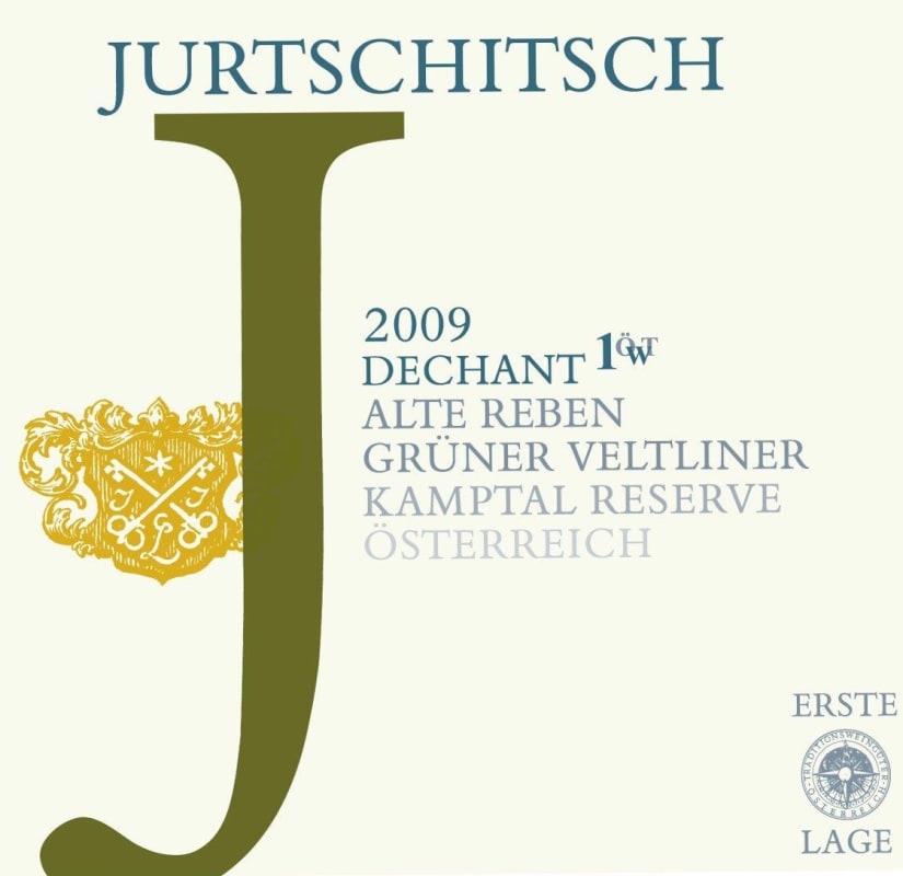 Jurtschitsch Dechant Alte Reben Reserve Gruner Veltliner 2009 Front Label