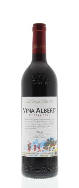 La Rioja Alta Vina Alberdi Reserva Tinto 2007 Front Bottle Shot
