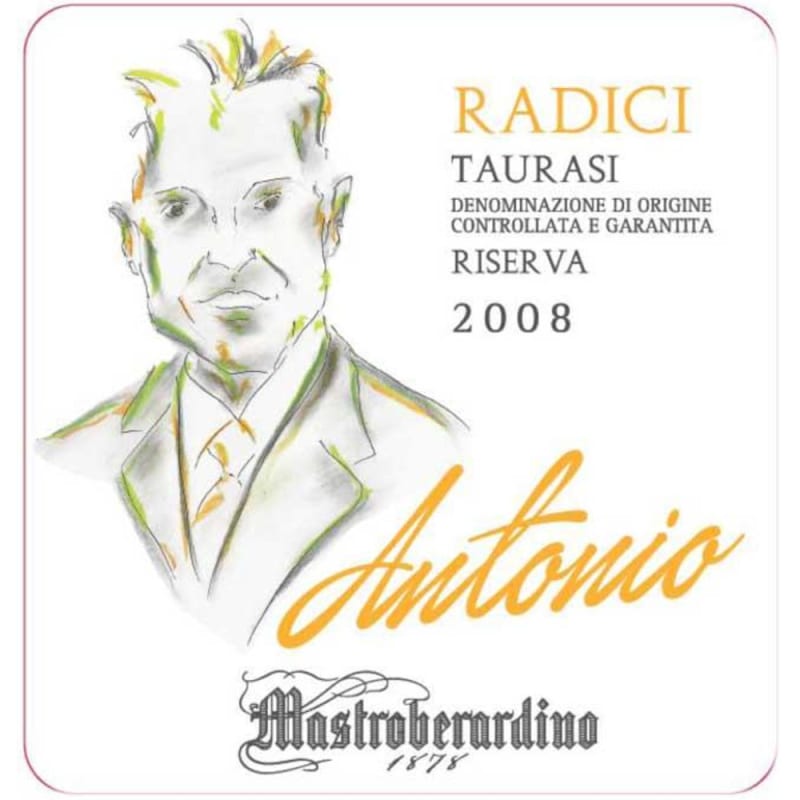 Mastroberardino Radici Taurasi 2008 Front Label