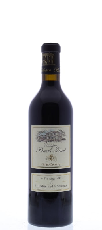 Chateau Puech-Haut Prestige Rouge 2011 Front Bottle Shot