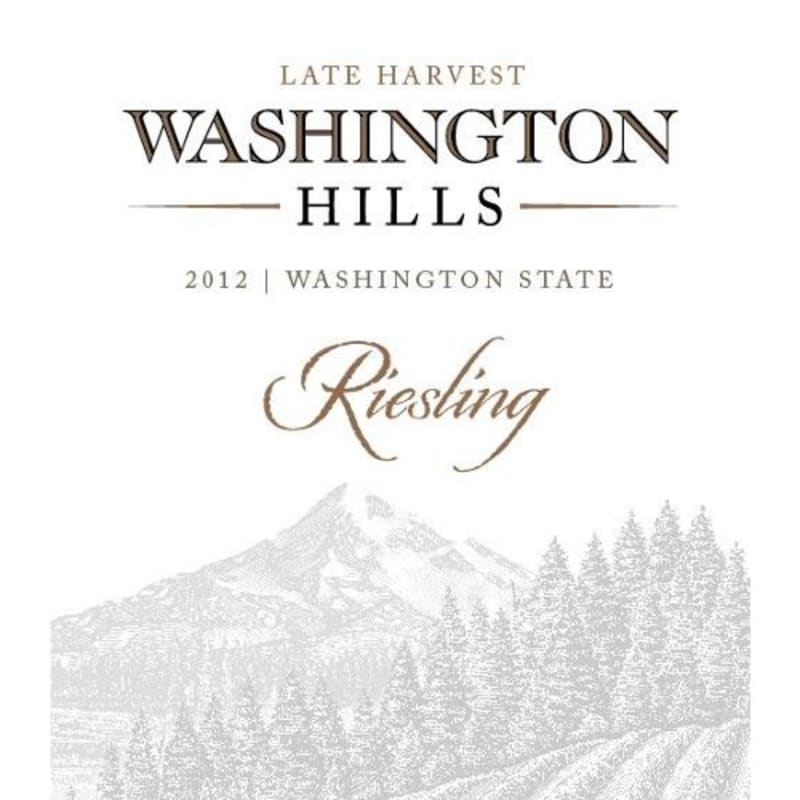 Washington Hills Riesling 2012 Front Label