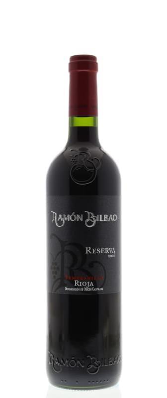 Bodegas Ramon Bilbao Reserva 2008 Front Bottle Shot