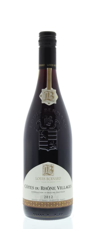 Louis Bernard Cotes du Rhone Villages 2012 Front Bottle Shot