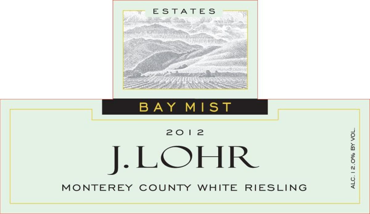 J. Lohr Bay Mist White Riesling 2012 Front Label