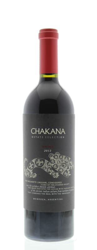 Bodega Chakana Estate Selection Malbec 2012 Front Bottle Shot
