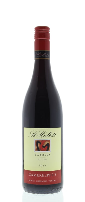 St Hallett Gamekeepers Shiraz-Grenache-Touriga 2012 Front Bottle Shot