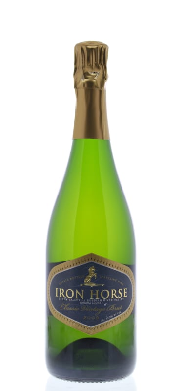 Iron Horse Classic Vintage Brut 2009 Front Bottle Shot