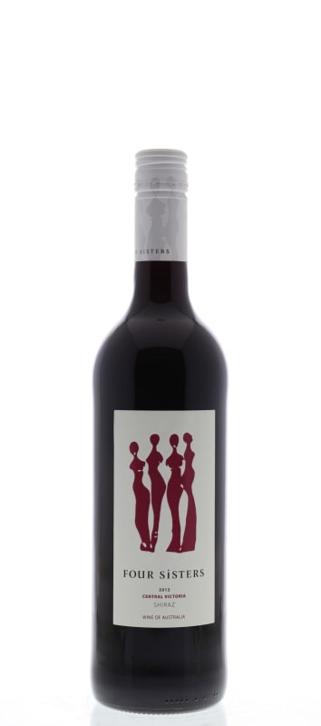 Four Sisters Shiraz 2012 Front Bottle Shot