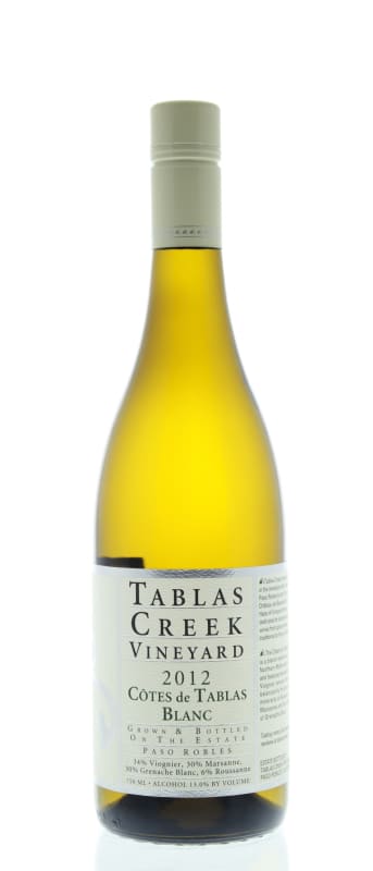 Tablas Creek Cotes de Tablas Blanc 2012 Front Bottle Shot