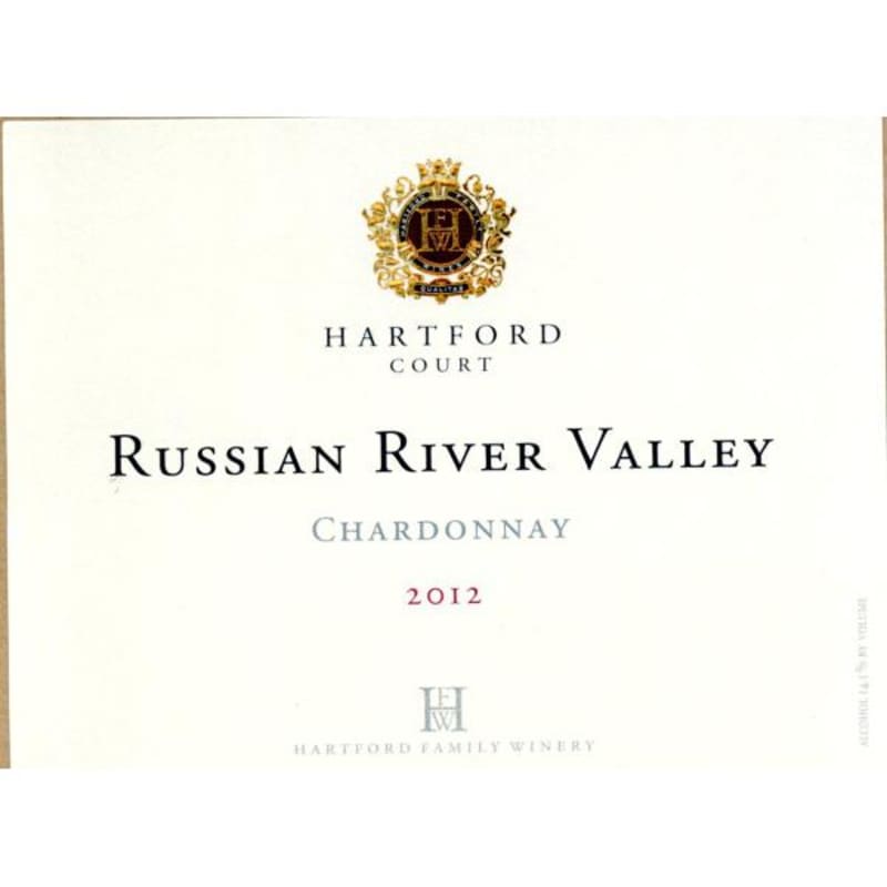 Hartford Court Russian River Chardonnay 2012 Front Label