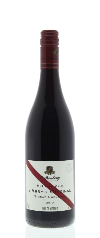 d'Arenberg d'Arry's Original Shiraz-Grenache 2010 Front Bottle Shot