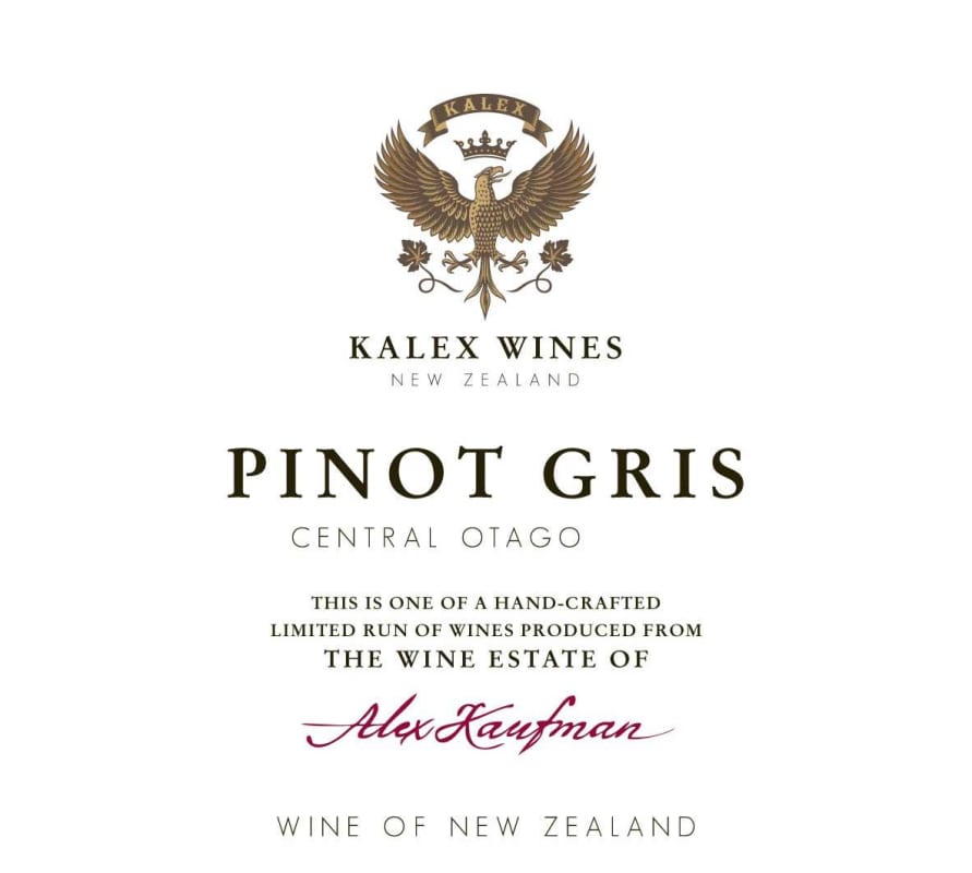 Kalex Pinot Gris 2011 Front Label