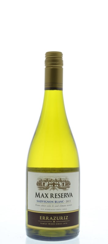 Errazuriz Max Reserva Sauvignon Blanc 2013 Front Bottle Shot