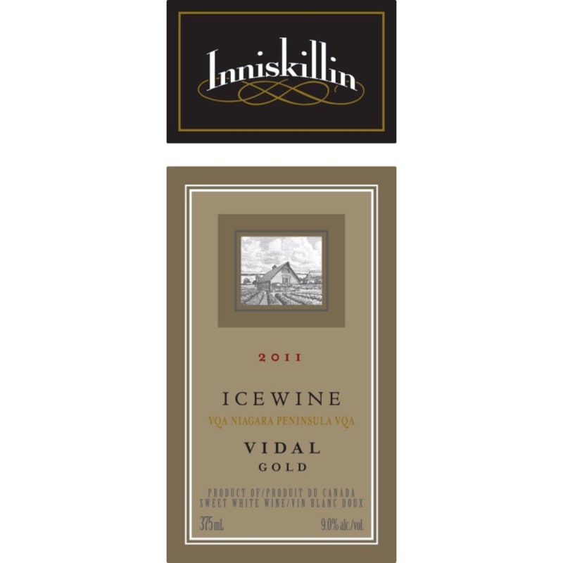 Inniskillin Gold Vidal Icewine (375ML half-bottle) 2011 Front Label