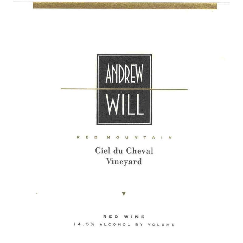 Andrew Will Winery Ciel du Cheval 2010 Front Label