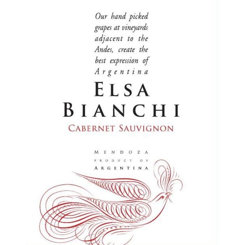 Elsa Bianchi Cabernet Sauvignon 2011 Front Label
